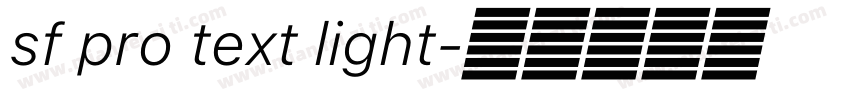 sf pro text light字体转换